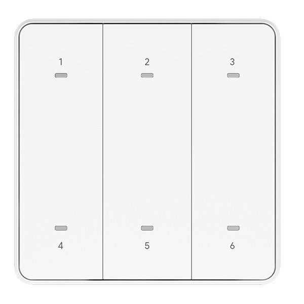 Công tắc bấm ngữ cảnh vuông 6 nút Athena-4